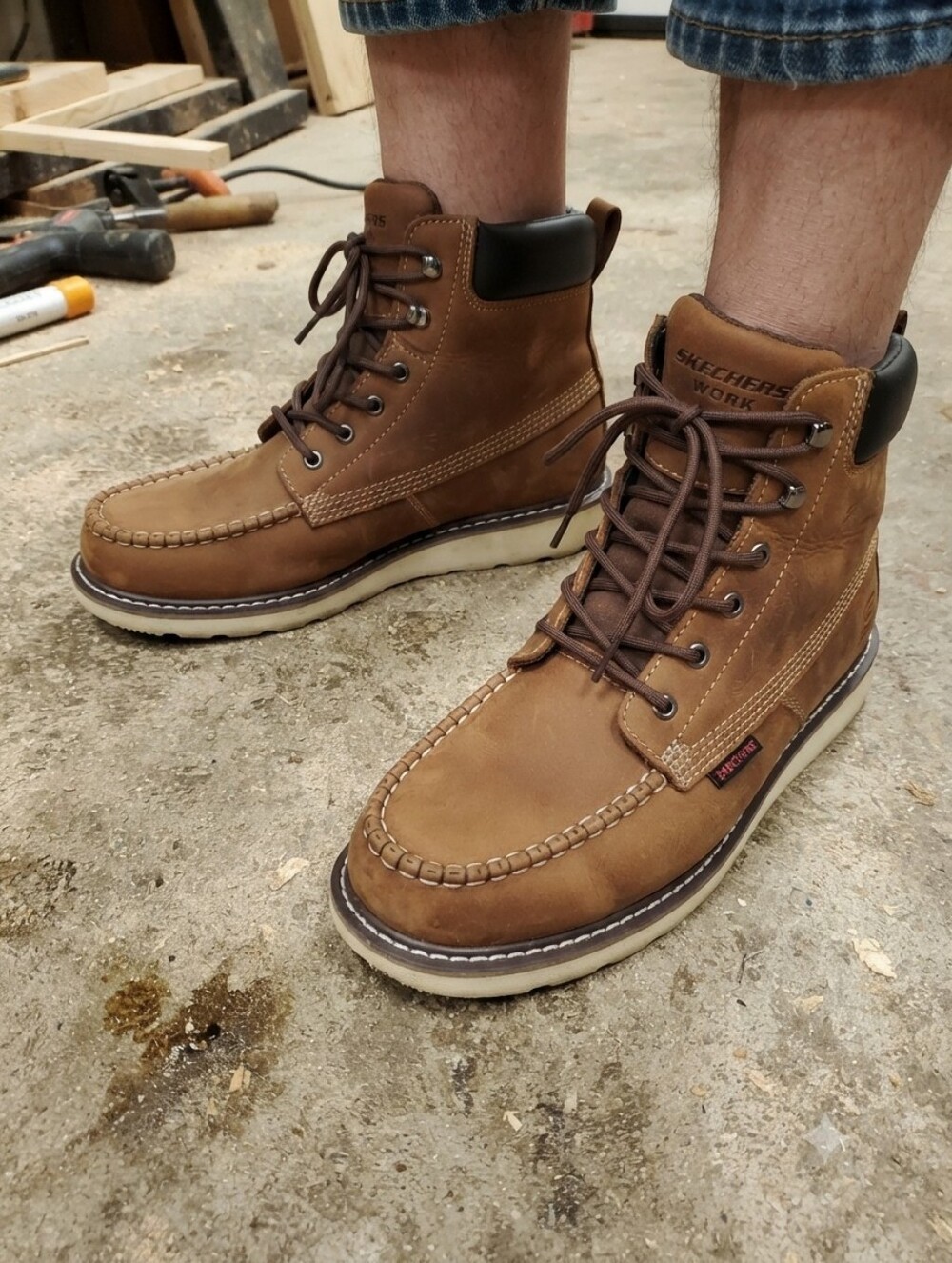Men's Sketchers Kadmiel Bennot Work Boots Size 11 - Picture 2 of 9